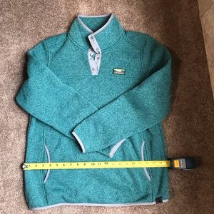LL Bean Pullover Snap Sweater W
